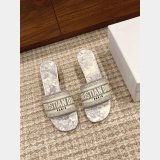 Best Quality Designer Dior Dway One-word embroidered slippers Shoes Online