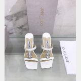 Top Designer Flat Sandals Jimmy Choo Heel 7 cm High Best Quality Shoes