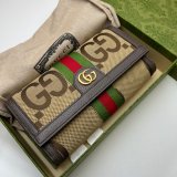 Best Quality Gucci High Quality GG Supreme Ophidia Continental 523153 Wallet