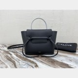 Best Quality Celine Leather Nano Belt Bag in Black