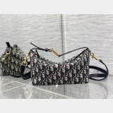 Dior Oblique Jacquard Best Quality 3103 Diortravel Nomad Pouch Blue