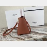 Best Quality Celine Ladies Yellow Nano Belt Bag In Laminated Calfskin