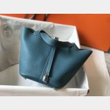 Designer Hermes Picotin Bags 18/22CM Silver Best Quality Best Online