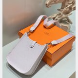 Best Hermes Mini 17CM Evelyne Bag Togo Leather