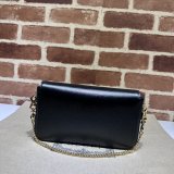 High Quality 752002 Horsebit Black 1955 Best Quality Gucci Designer Bag