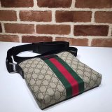 Top Quality Gucci Web GG Supreme Flat Messenger Best Quality 471454 Bag
