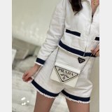 Affordable Luxury Prada Best Quality Mario Raffia Triangle 1BH189 Bag