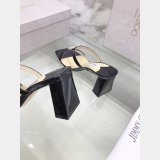 Top Designer Flat Sandals Jimmy Choo Heel 7 cm High Best Quality Shoes