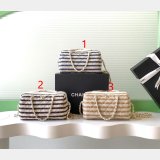 Top Clutch With Chain AP4986 Printed Fabric & Gold-tone Metal Bag