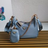 Prada Best Quality Nylon Hobo 1BH204 Knock Off Designer Bag