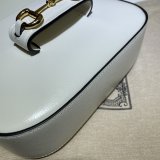 White Best Quality Gucci Horsebit 1955 mini 658574 bag