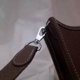 Hermes Mini Evelyne Handbags Best Quality Coffee