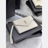 Buy Best Quality YSL Saint Laurent Monogram Clutch 617662 Quilted Grain