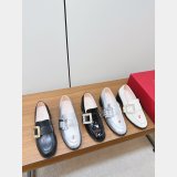 Roger Vivier Viv Best Quality Rangers Buckle-embellished Loafers Shoes