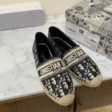 Dior Buy High Quality Monogram Embroidered Fisherman Best Quality Shoes