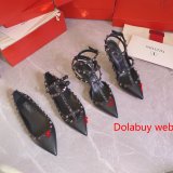 Best valentino Luxury Goods sneakers heels flats Black Shoes