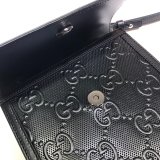 Gucci Best Quality 625782 Black GG embossed messenger bag