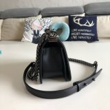 High Quality CC Le Boy Best Quality Best Black Bags lambksin 20cm