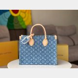 OnTheGo Louis Vuitton Best Quality Monogram Denim M46871 Handbag MM