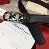 Ferragamo Belts Perfect High Quality Best Quality 35 mm Black