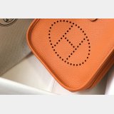 Hermes Bags Best Quality Mini Evelyne Orange