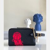 Louis Vuitton High Quality Best Quality M58515 LVxNBA Cloakroom Dopp Kit Travel Black