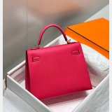 High Quality Best Quality Hermes Epsom Kelly 19/25/28CM Red Bag For Sale