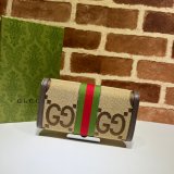 Best Quality Gucci High Quality GG Supreme Ophidia Continental 523153 Wallet