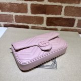 Inspired GG Marmont Crossbody Best Quality Gucci Pink 751526 Bag