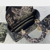 Perfect 1:1 Christian Dior Best Quality Lady Best 24CM Black Bag