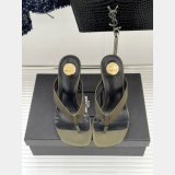 Saint Lauren OPYUM mules in satin crepe