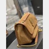 Saint Laurent 633158 Best Quality Designer NIKI Crinkled Vintage Leather