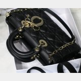 Dior High Quality Best Quality Black/White Lady Dior Cannage Tech Pouch 26cm
