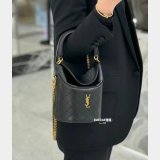 Saint Laurent 763961 Best Quality Gaby Top Handle Bucket Shoulder Bags