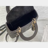 Perfect Quality Best Quality Lady Dior 24cm Dolabuy Black Handbag