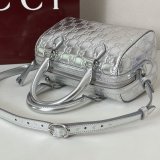 Gucci Fashion 848889 GG Emblem Small Boston Bag