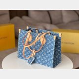 OnTheGo Louis Vuitton Best Quality Monogram Denim M46871 Handbag MM