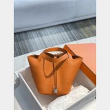 Designer Hermes Picotin Bags 18/22CM Silver Best Quality Best Online