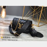 Louis Vuitton Best Quality M56461/M57864 New Wave Multi Pochette  Leather Crossbody