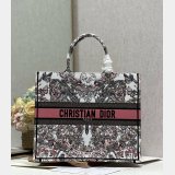 Christian Dior Buy Best Quality Book Tote Bayadere D-Stripes Pink
