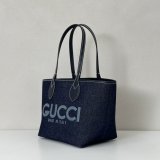 Gucci 820496 Totissima Shoulder Tote GG Denim Best Quality Bag
