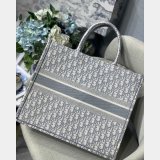 Luxury Christian Dior CD Book Tote grey Best Quality Bags