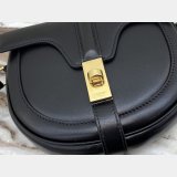 Celine Best Quality Small Besace 16 Bag Black satinated calfskin