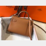 Camel Mini Kelly Best Quality Hermes Handbags