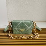 Prada Designer System Nappa Patchwork Shoulder 1BD329 Best Quality Bag