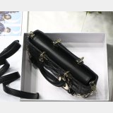 Dior High Quality Best Quality Black/White Lady Dior Cannage Tech Pouch 26cm