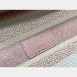 Top Quality Fake Lady Embroidery Canvas Dior 24CM Best Quality Bag