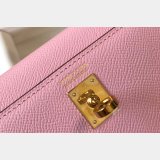 Hermes Outlet 1:1 Best Quality Mini Kelly Pink Handbags