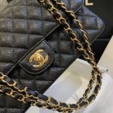 New CC 2021 Best Quality Quilted Caviar Leather Caviar CF1112 25CM Bags