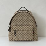 Gucci Medium GG Backpack With Web Men 824624 Best Quality Bag